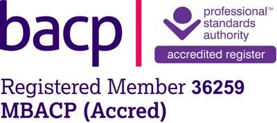 Registered & Accredited by the BACP, Member number 36259